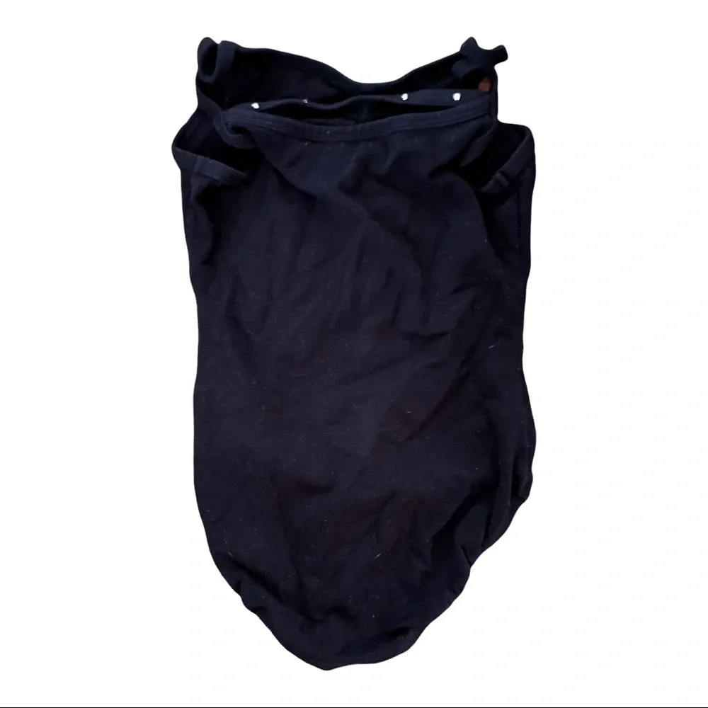 Danskin Freestyle Girls Black Leotard Studs Size 6 6X